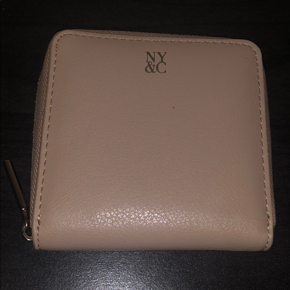 NY & Co Powder Pink Small Zip Wallet